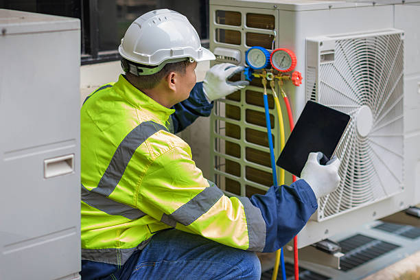 Professional Ductwork Repair technician working in Street, MD